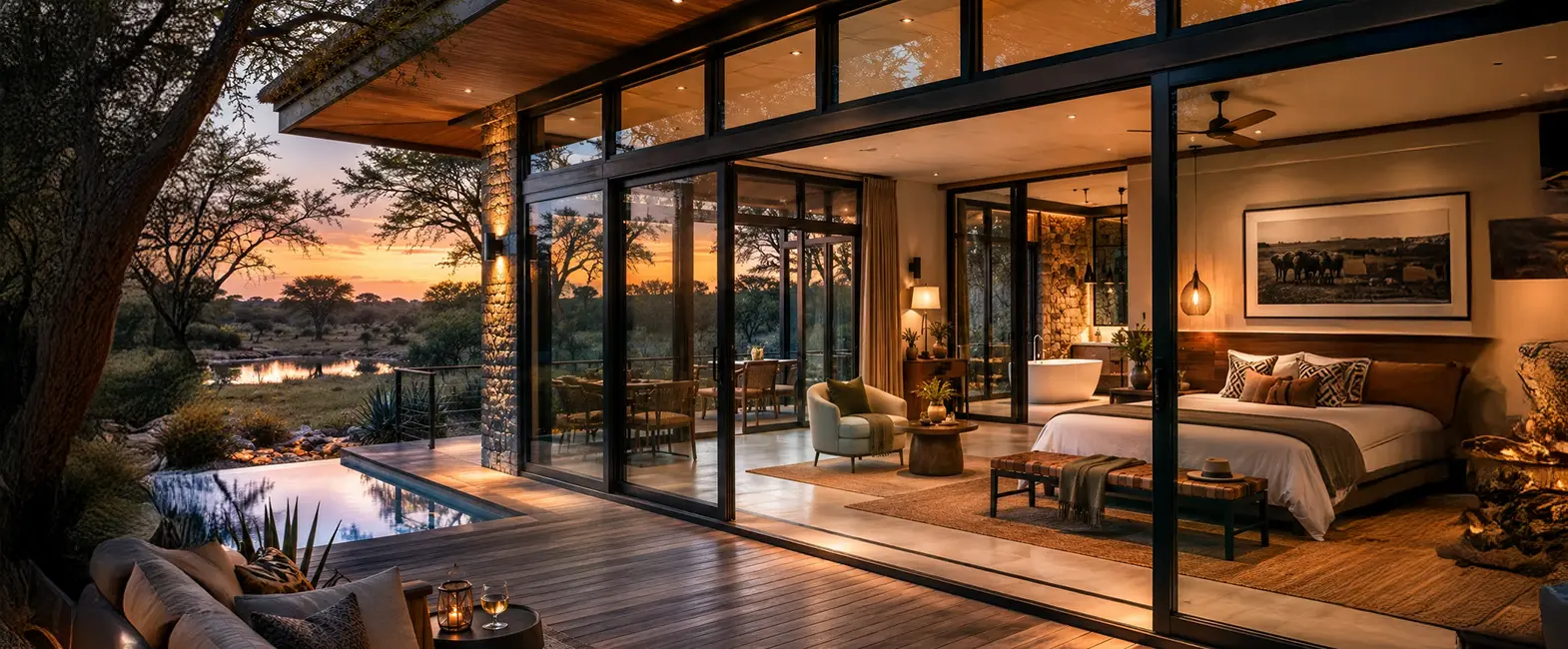 Aluminium for Safari Lodges Aluminium Frames for Safari Lodges